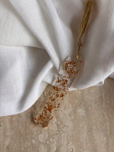 Marque page en Résine – Doré & Éclats de Pierre