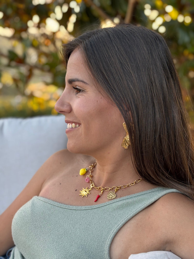 Collier à personnaliser - Aurélie – Chaîne & Pampilles au choix