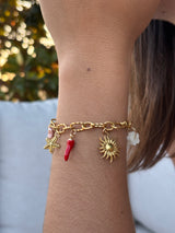 Bracelet à personnaliser - Aurélie – Chaîne & pampilles au choix