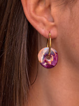 Boucles d’oreilles Ronde en Céramique - 4 coloris
