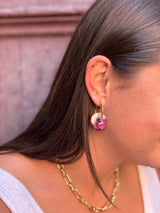 Boucles d’oreilles Ronde en Céramique - 4 coloris