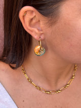 Boucles d’oreilles Ronde en Céramique - 4 coloris