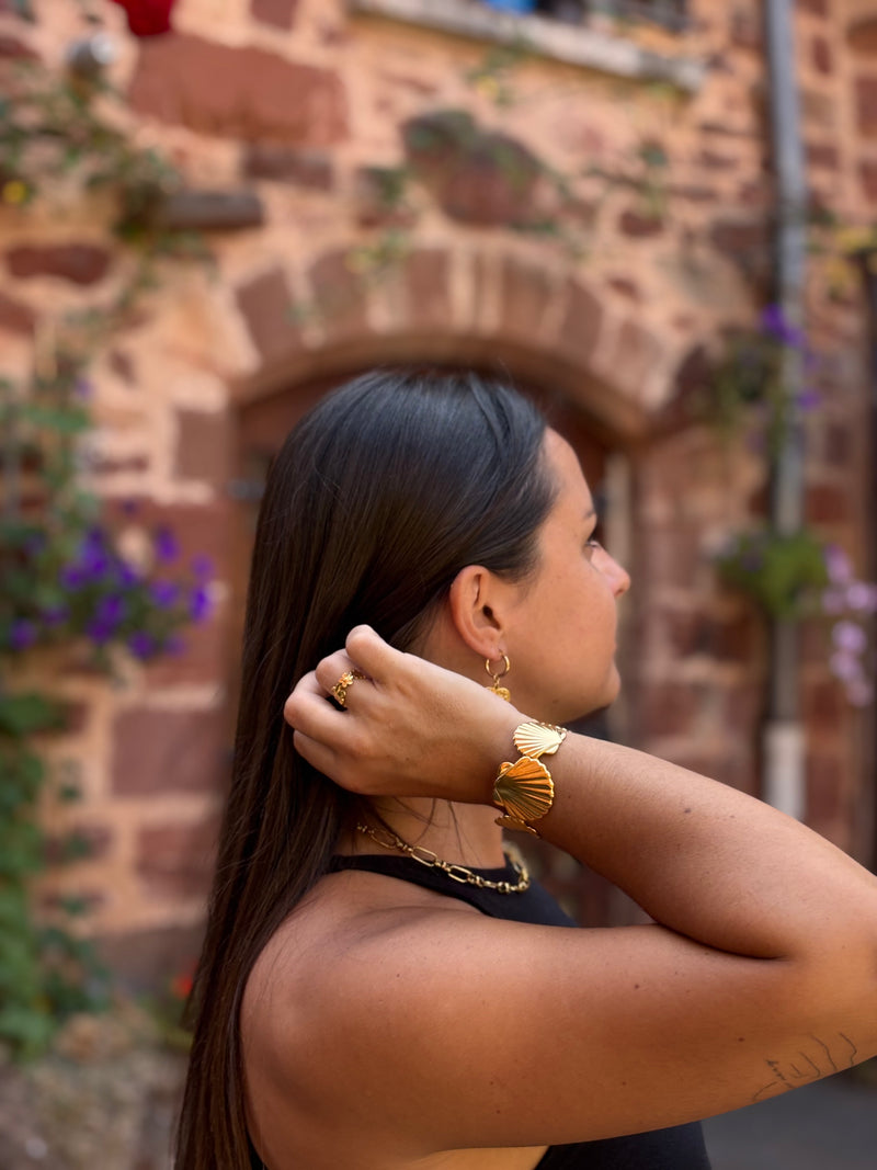 Joncs - Bracelet ajustable en acier inoxydable - 2 modèles