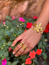 Bagues en acier inoxydable – Étoile de mer, Fleur, Gouttes ou Texturée