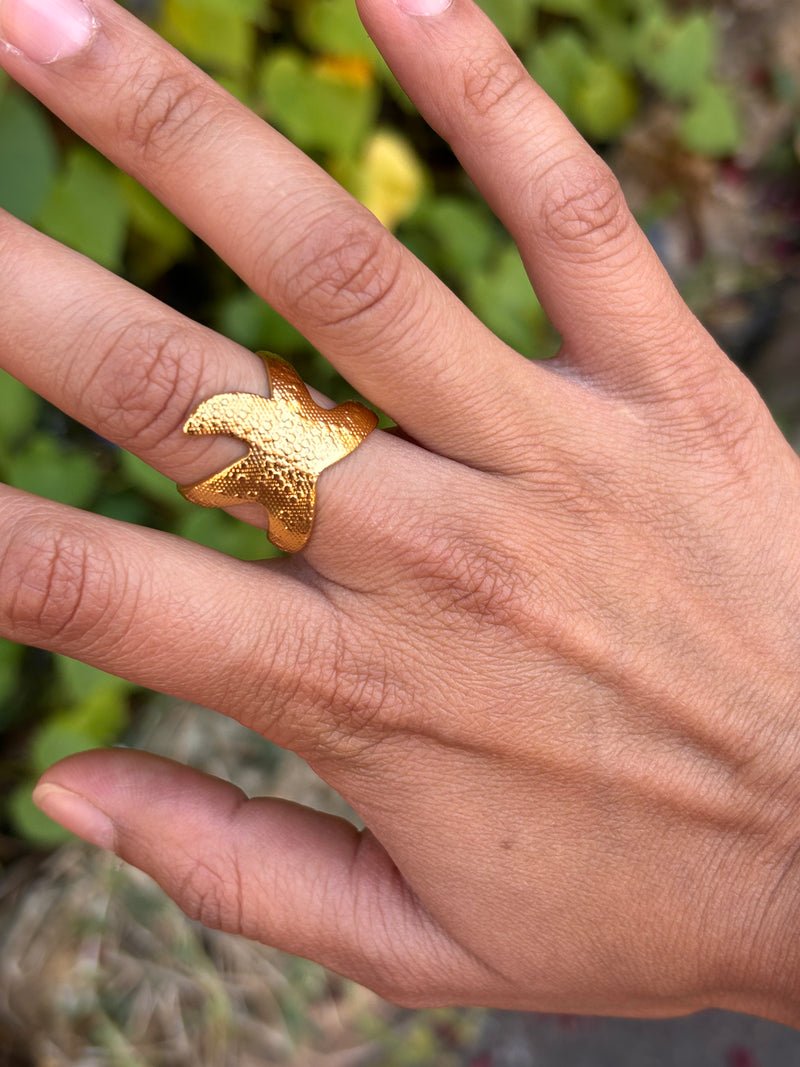 Bagues en acier inoxydable – Étoile de mer, Fleur, Gouttes ou Texturée