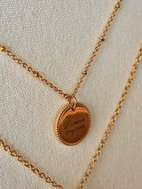 Collier personnalisé – médaille à graver