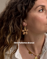 Recharges Boucles d’oreilles fleurs maxi - pampilles en résine