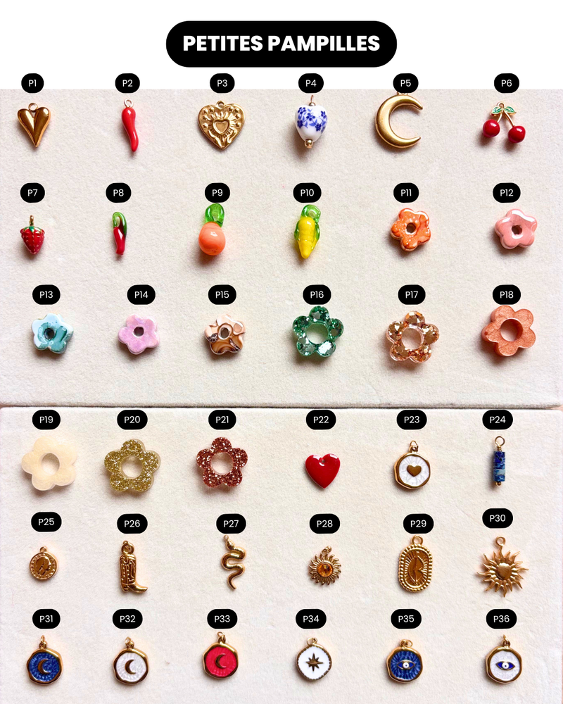 Collier à personnaliser - Aurélie – Chaîne & Pampilles au choix