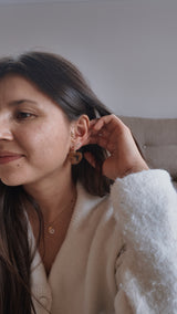 Boucles d’oreilles cœur léopard