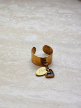 Bague personnalisée – Médaille à graver délicate