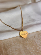 Collier personnalisé – médaille à graver