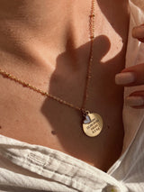 Collier personnalisé – médaille à graver