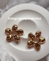 Maxi Recharges Boucles d’oreilles fleurs - pampilles en résine