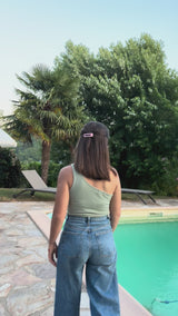 Barrettes Cheveux Résine - Rectangle  - Attache crocodile