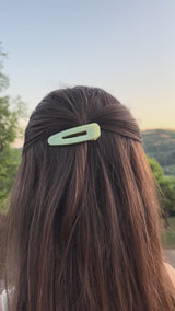 Barrettes Cheveux Résine - Triangle  - Attache crocodile